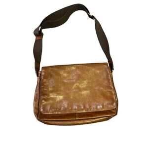 Coach Bleaker Courier Men’s Messenger Bag, Soft Port Classic Rustic Old Money